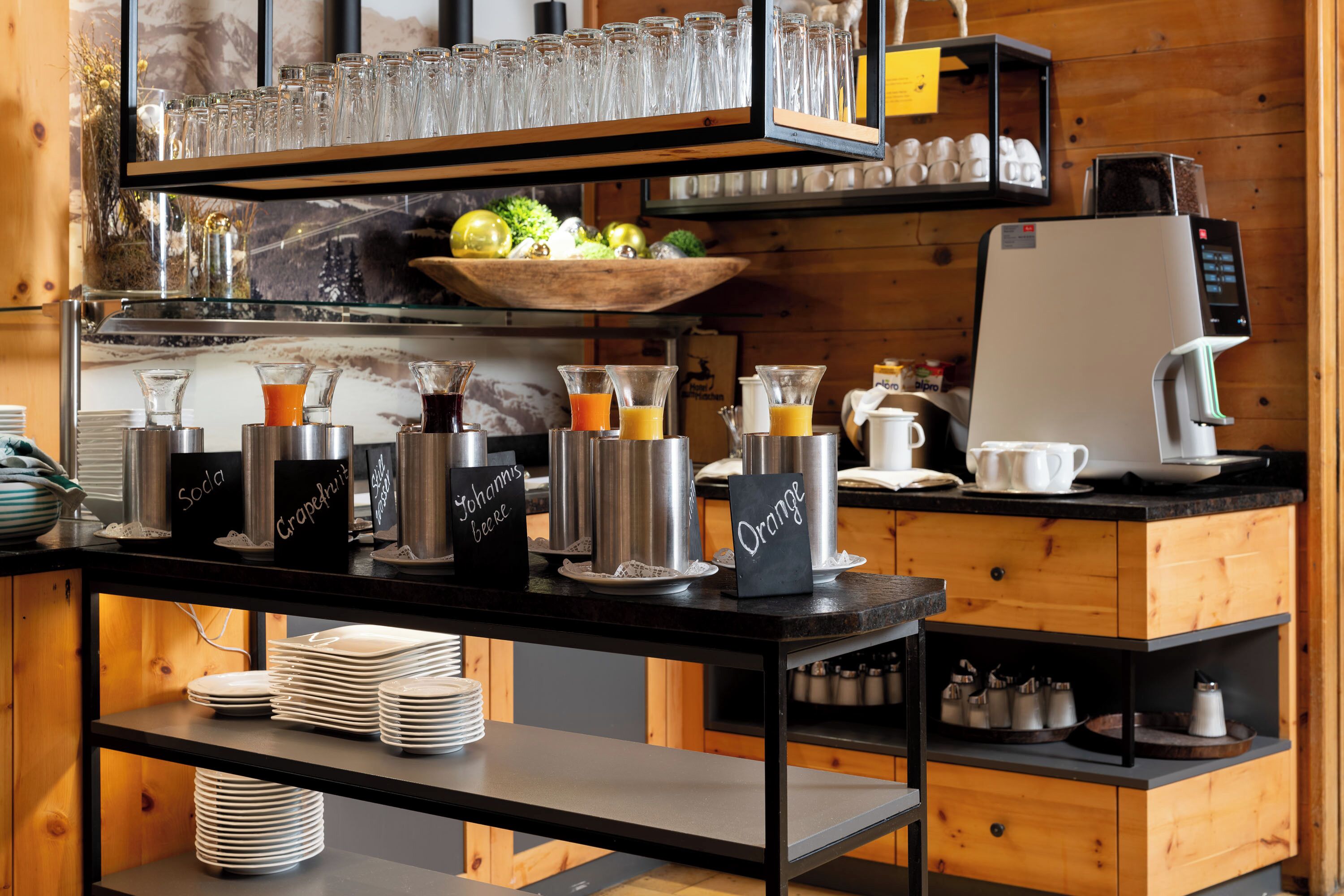 Daily buffet breakfast (EUR 25 per person)