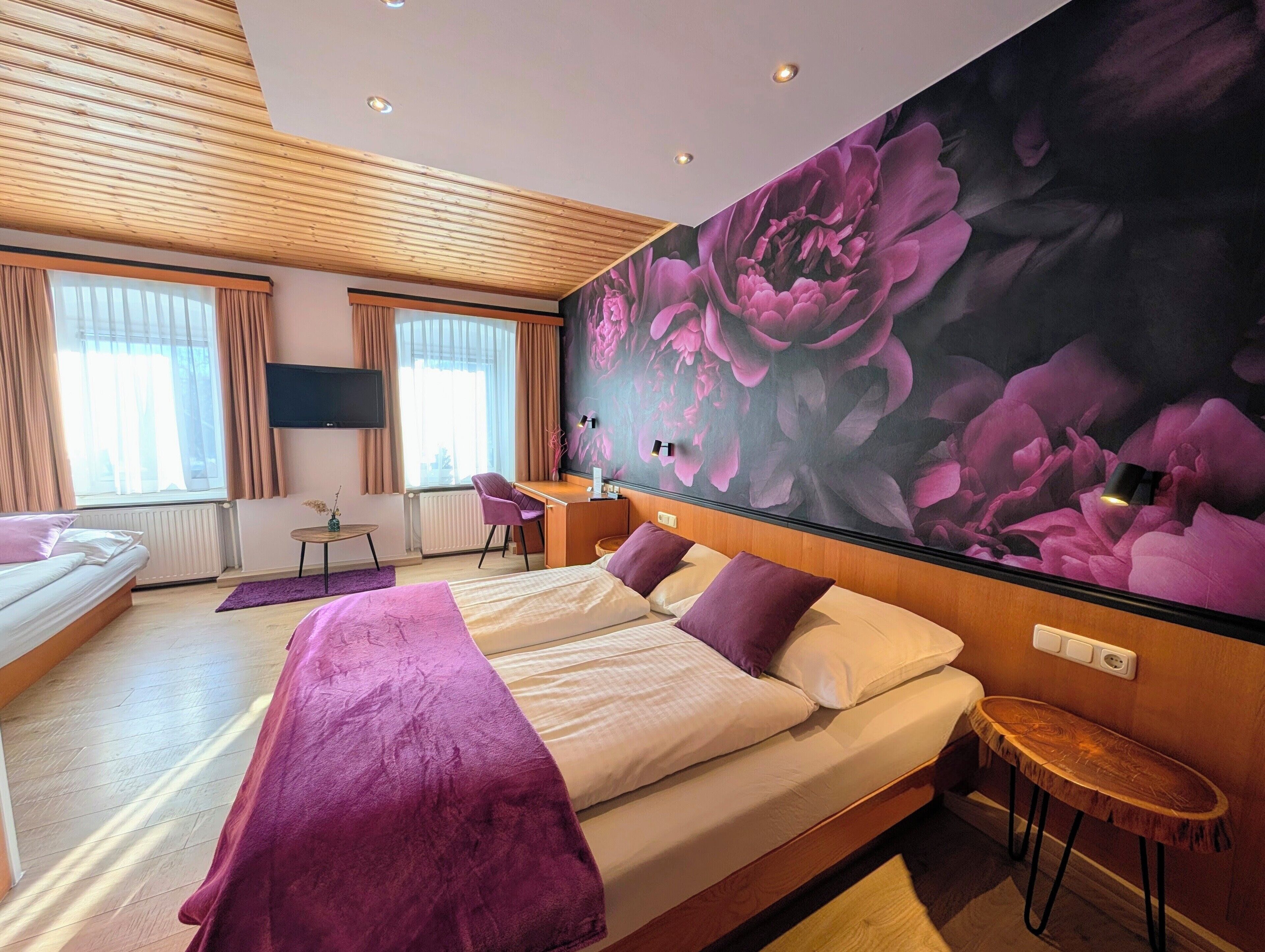 Premium bedding, individually decorated, individually furnished, desk