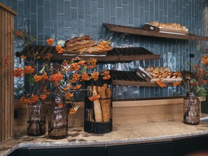 Daily buffet breakfast for a fee