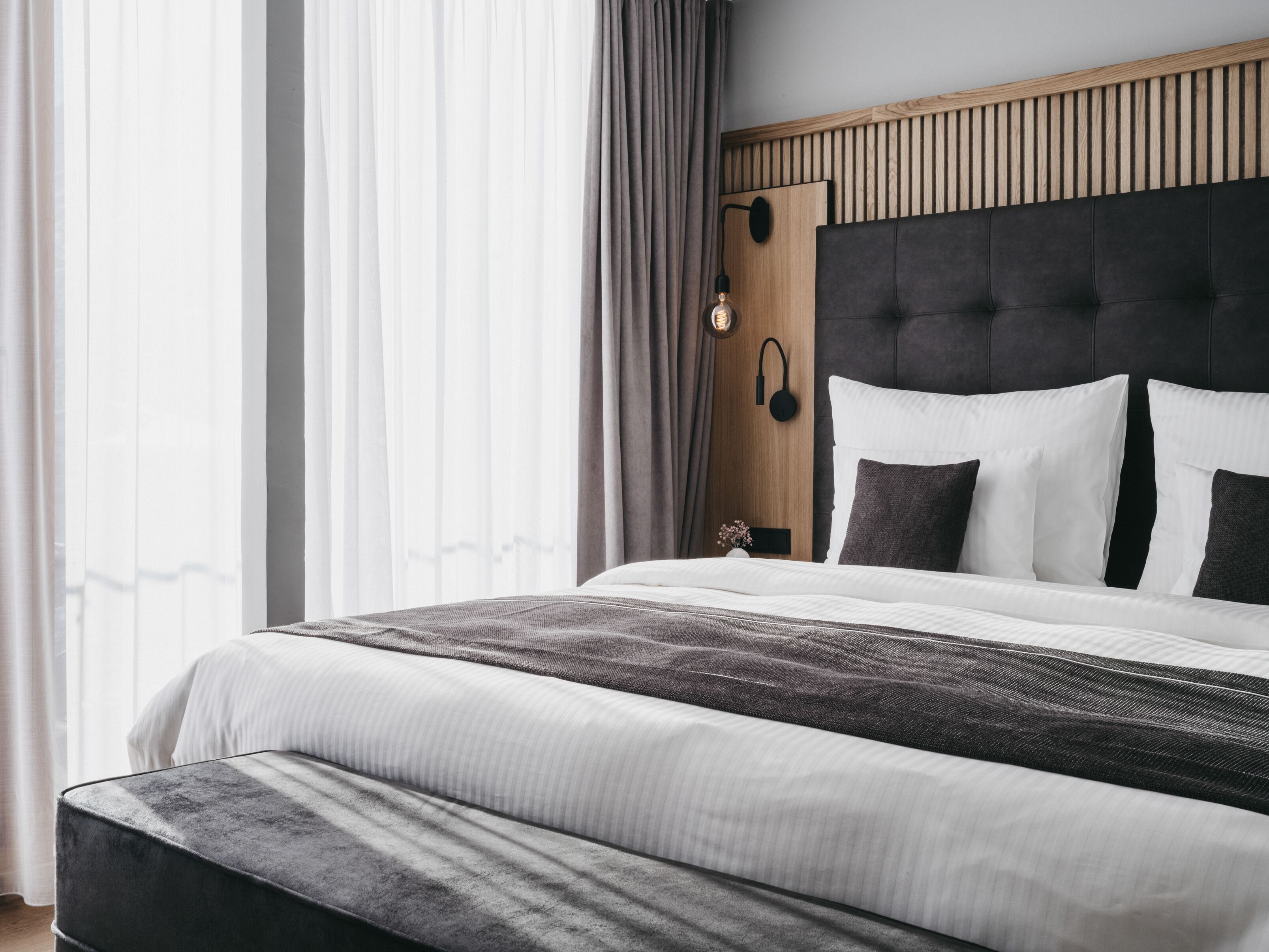 Suite estudio junior (Penthouse) | Ropa de cama hipoalergénica, minibar, caja fuerte