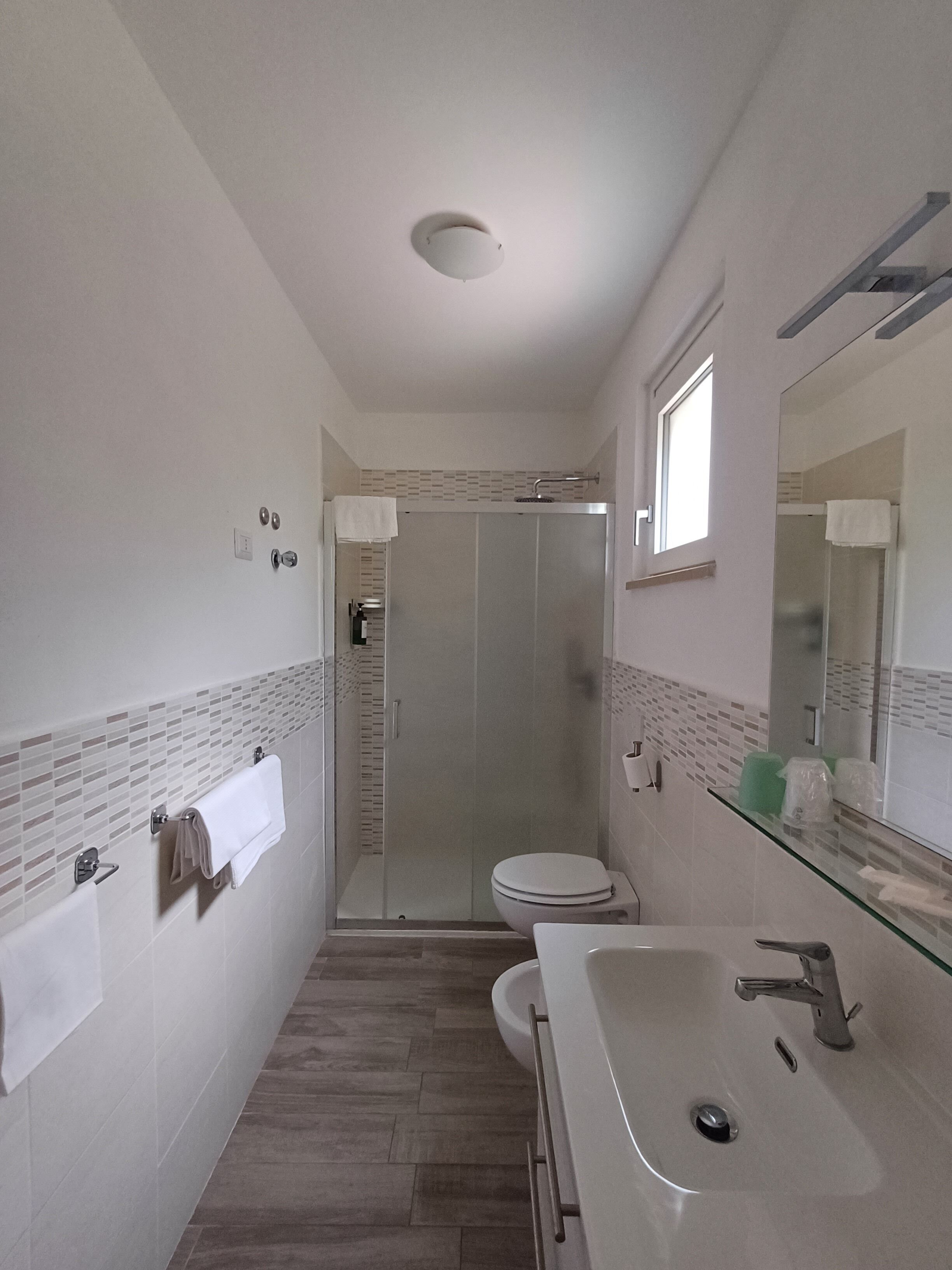 standard double or twin room | bathroom | shower, free toiletries, hair dryer, bidet