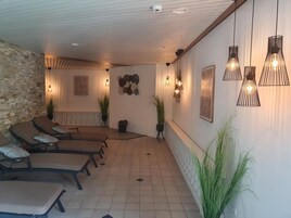 Un sauna, baño turco