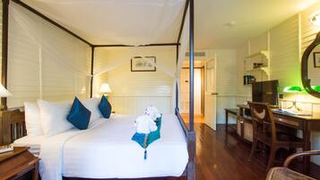 Deluxe King Bed Room | Premium-sengetøj, minibar, pengeskab på værelset, skrivebord