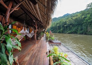 Jungle Vibe Dinner Breakfast and Join boat check in - check out | View from room - River Kwai Jungle Rafts (Sai Yok)