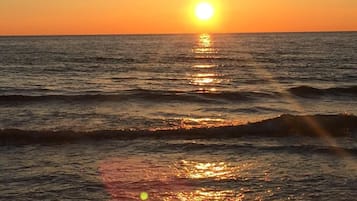 Vlak bij het strand