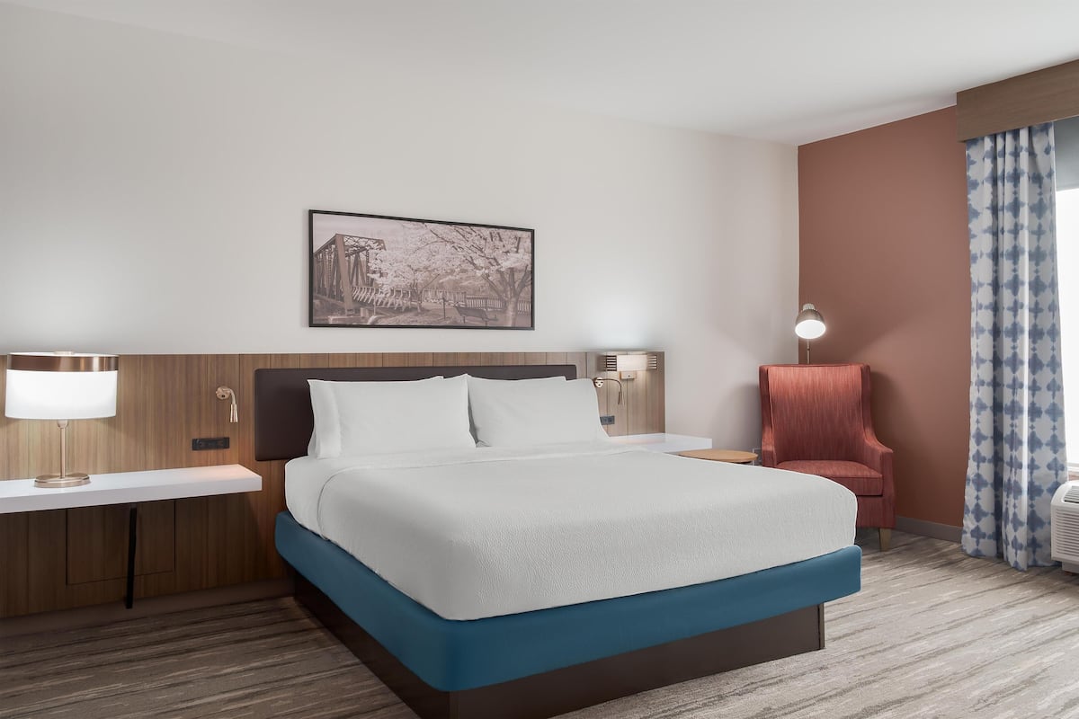 Deluxe Room, 1 King Bed | Blackout drapes, iron/ironing board, free cribs/infant beds, free WiFi