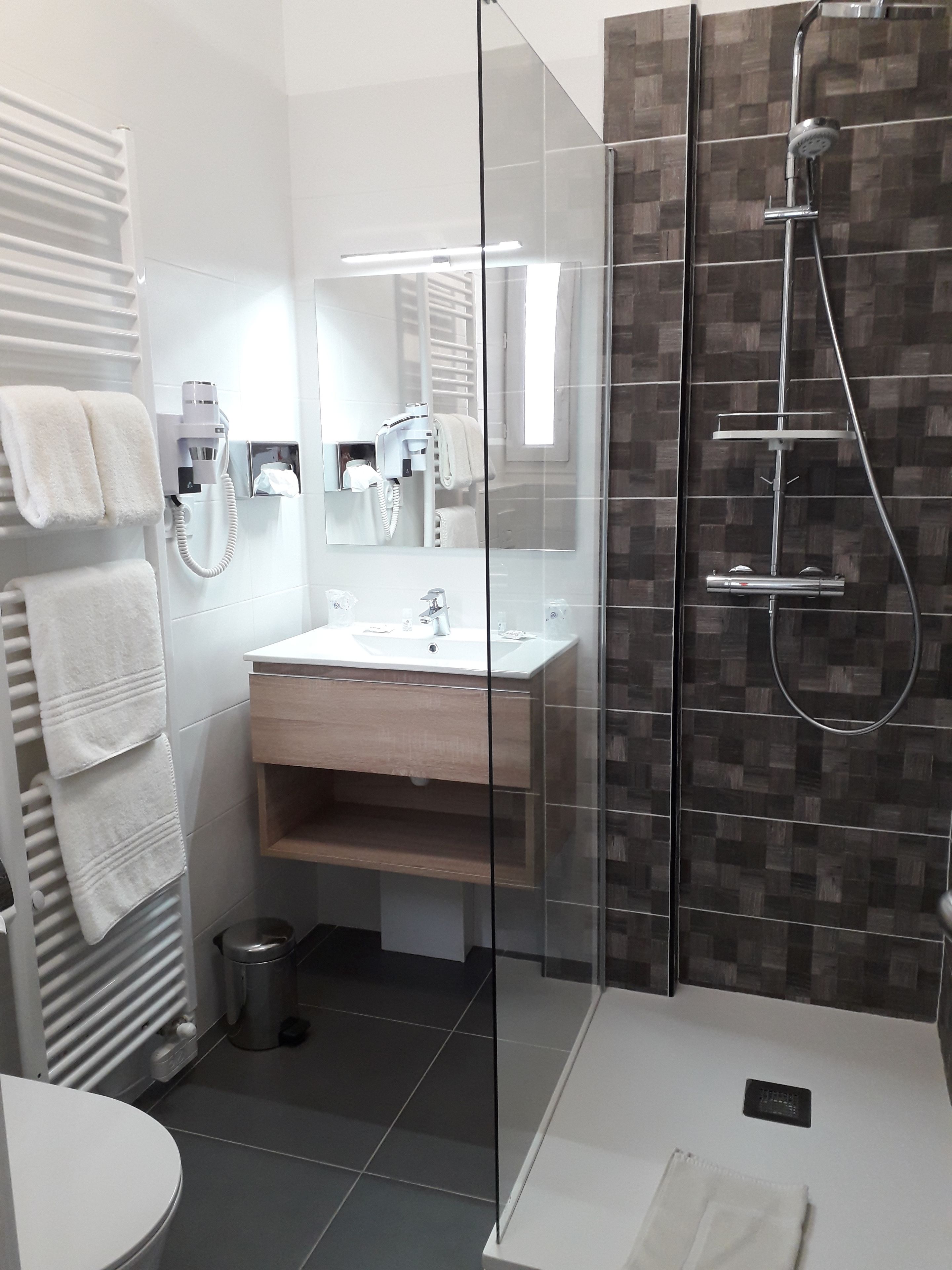 standard double room | bathroom | free toiletries, hair dryer, towels
