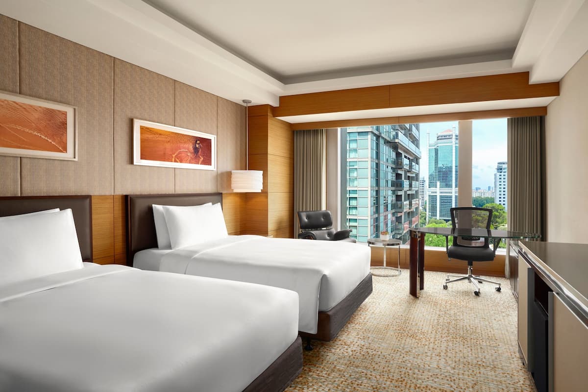 Premium bedding, memory-foam beds, minibar, in-room safe