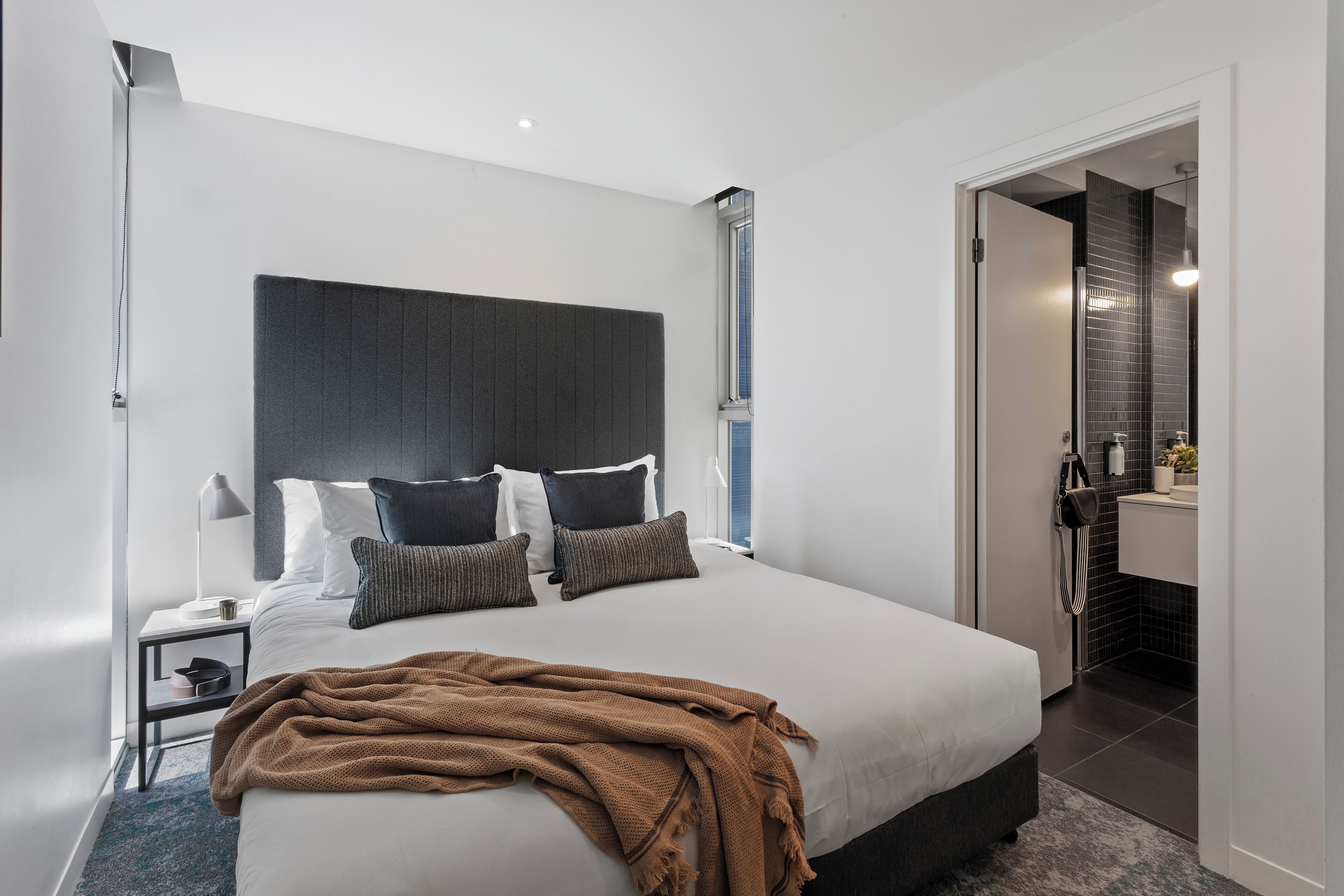 Premium bedding, desk, iron/ironing board, cribs (surcharge)