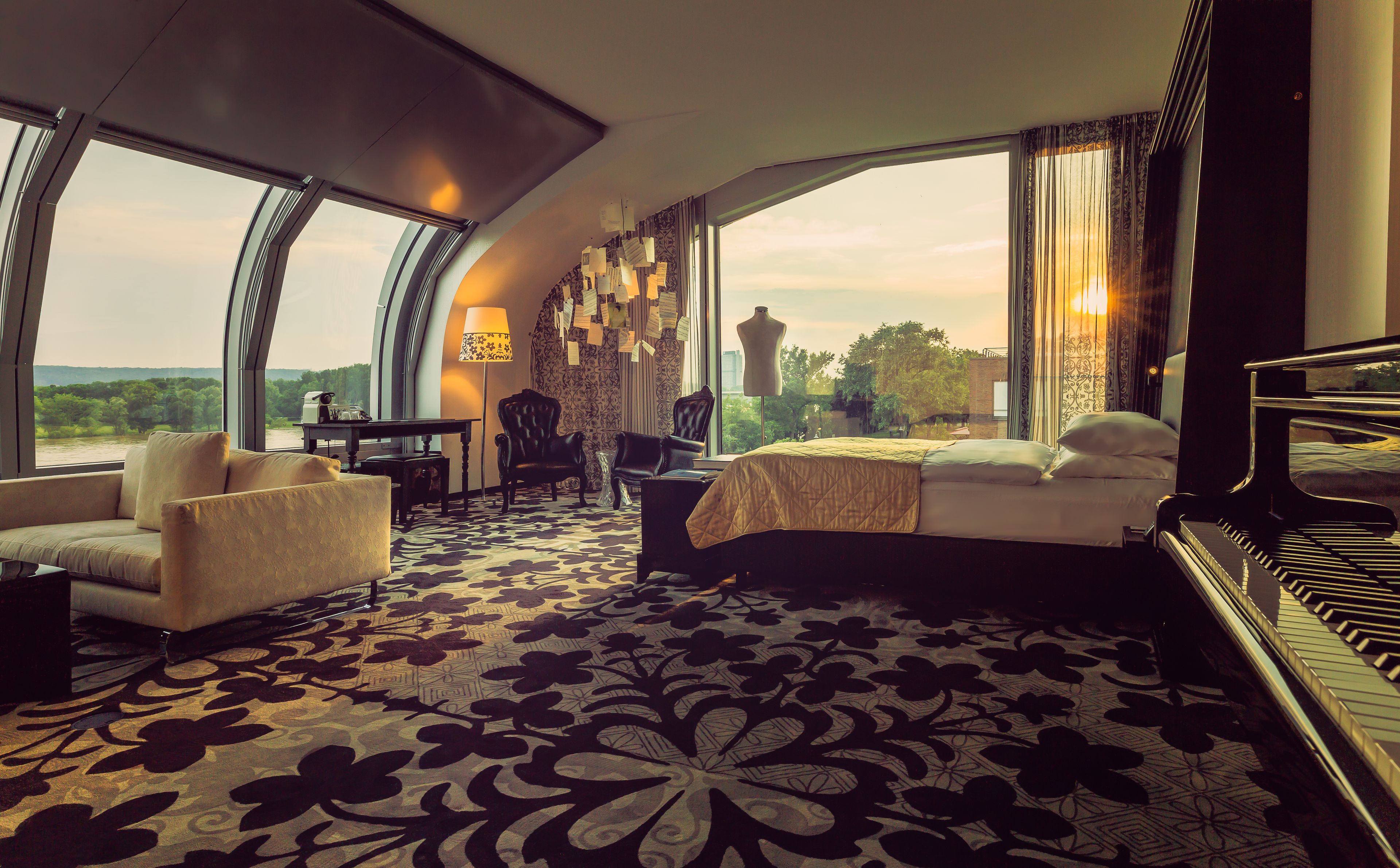 Beethoven Suite mit Flussblick | Ausblick vom Zimmer