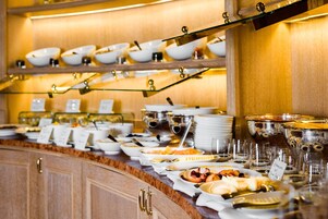 Daily buffet breakfast (EUR 35 per person)