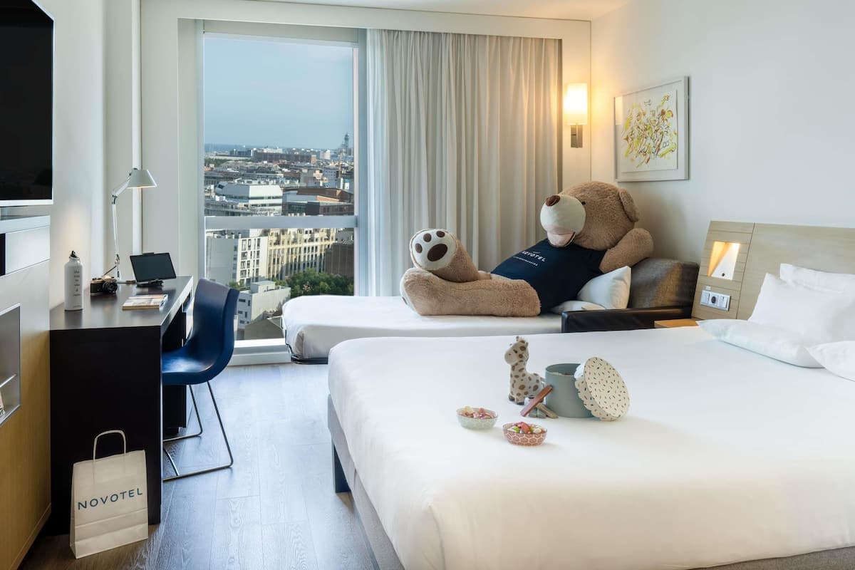 1 habitación y ropa de cama hipoalergénica