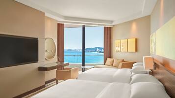 Down duvets, pillow-top beds, minibar, in-room safe