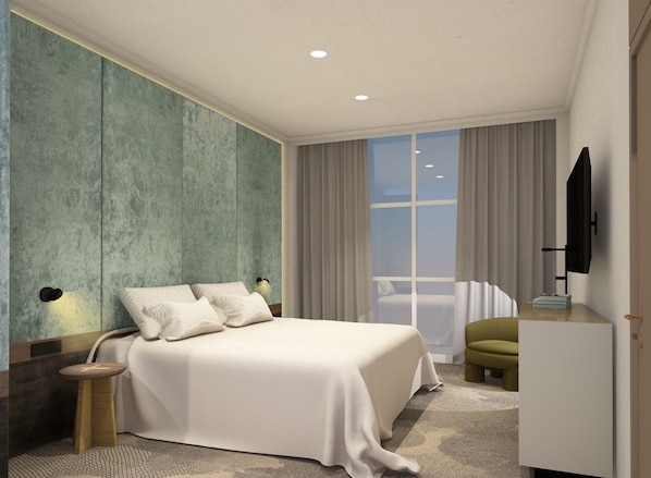 1 bedroom, minibar, in-room safe, desk