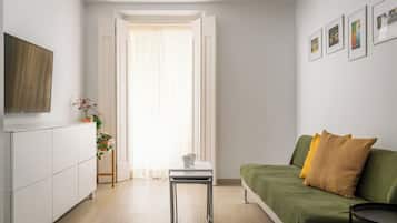 Apartment, 2 Bedrooms | Living area | 26-inch LCD TV with digital channels, TV