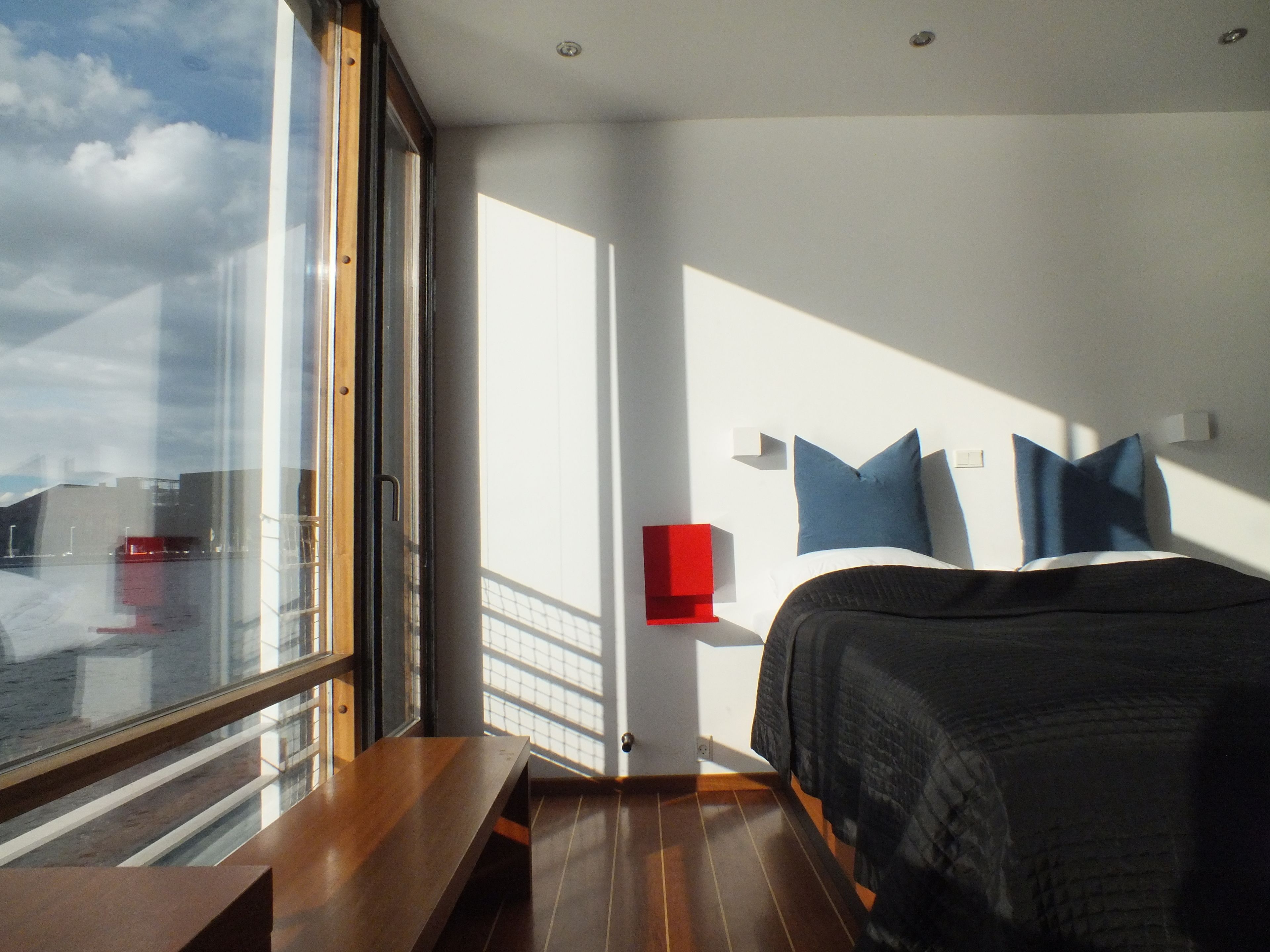 desk, laptop workspace, blackout curtains, free wifi