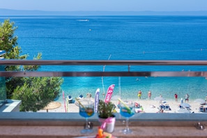 Double or Twin Room, Balcony, Sea View | Beach/ocean view