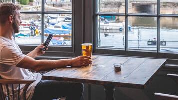 Blick von der Unterkunft