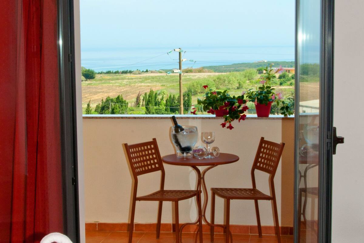 double room, balcony, sea view | view from room