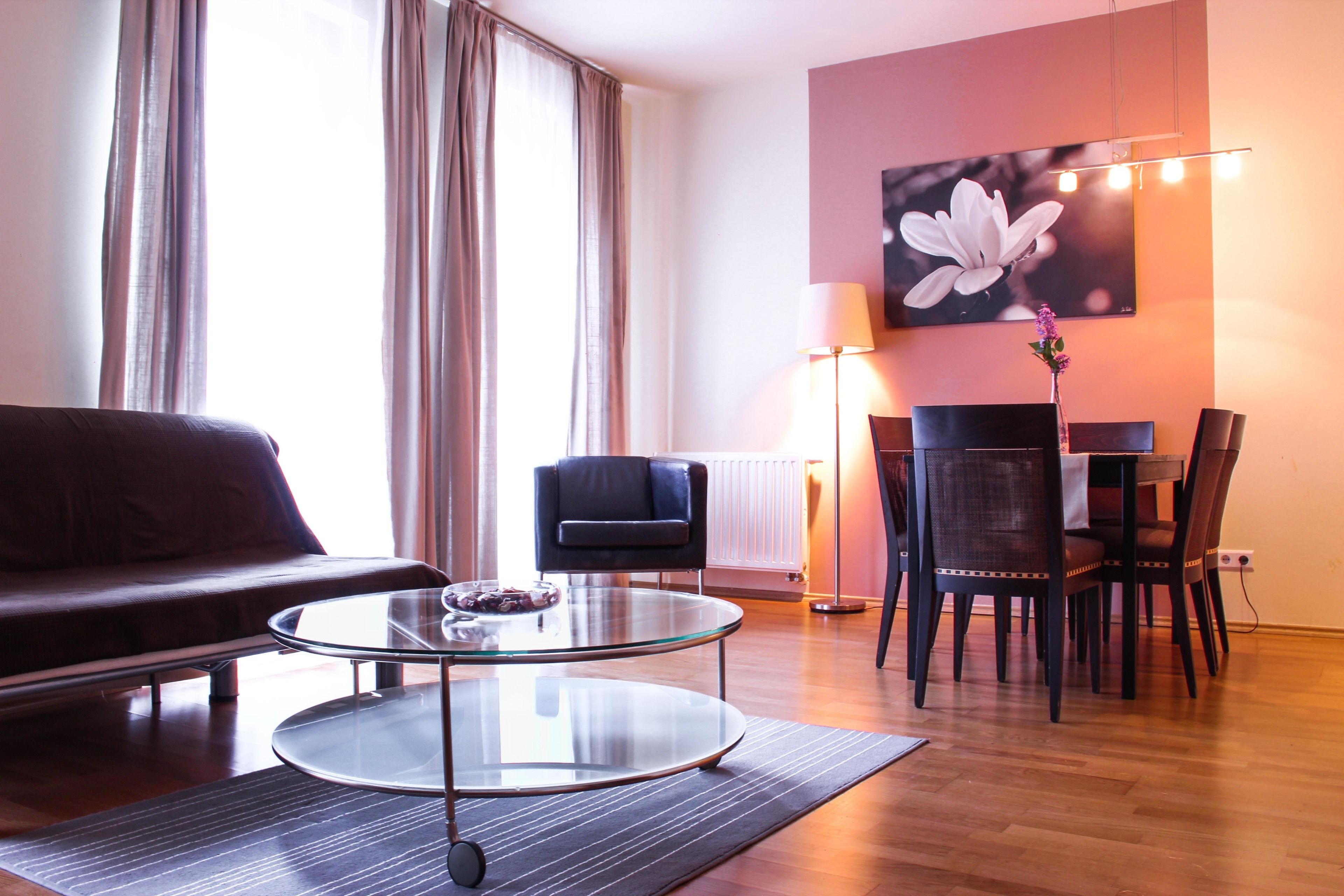 Superior Two Bedroom Apartment 6 adults | Living area | Flat-screen TV