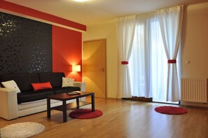 Superior Two Bedroom Apartment 6 adults | Living room | Flat-screen TV - Senator Apartments Budapest (Budapest)