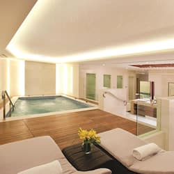 Behandelingskamers voor koppels, een sauna, een bubbelbad