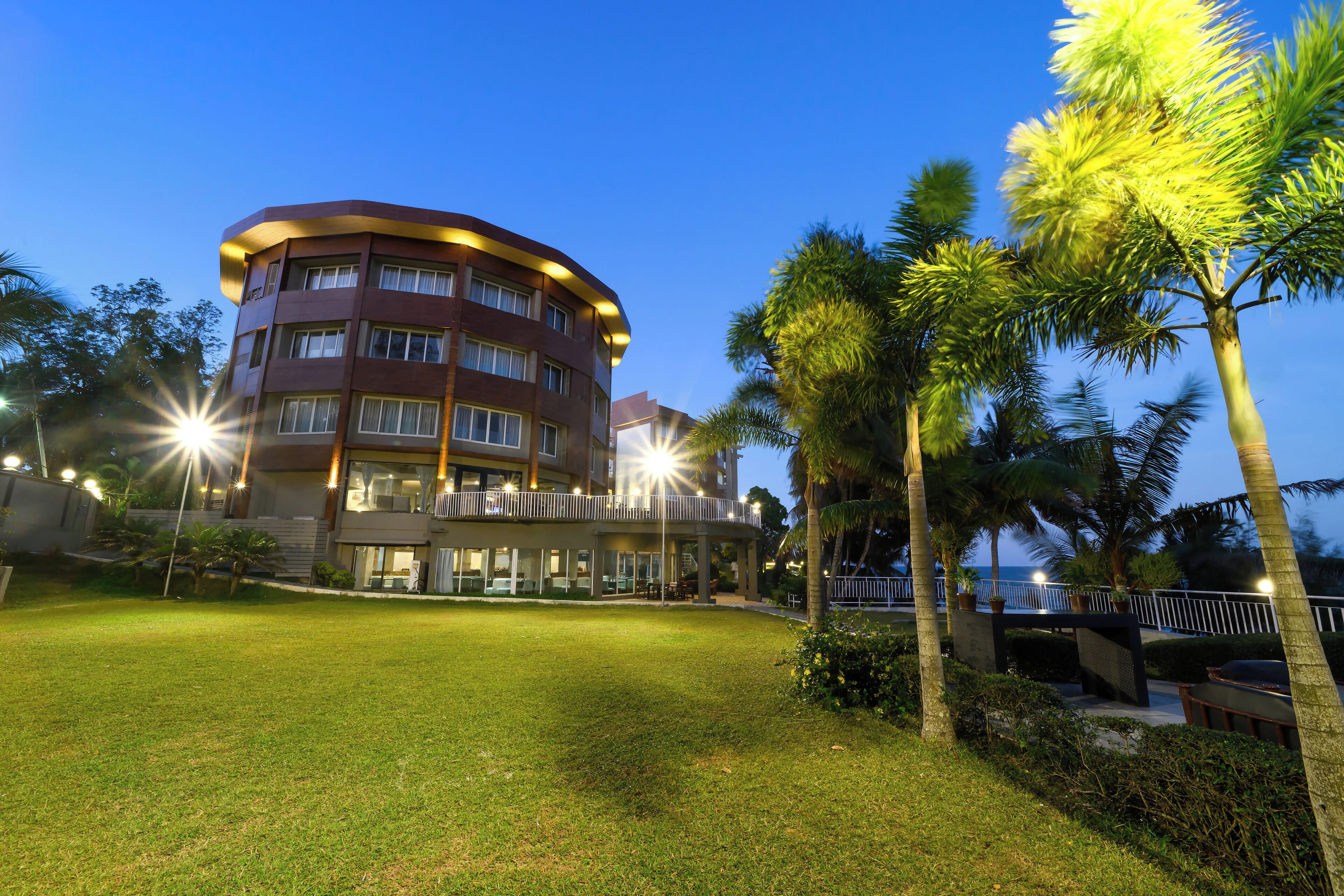 Front of property – evening/night