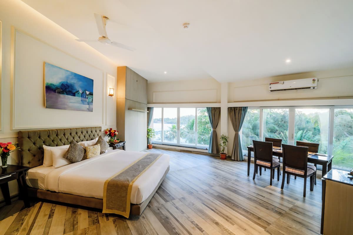 Phòng 4, 1 phòng ngủ, quang cảnh biển | 1 phòng ngủ, bộ trải giường bằng vải cotton Ai Cập 