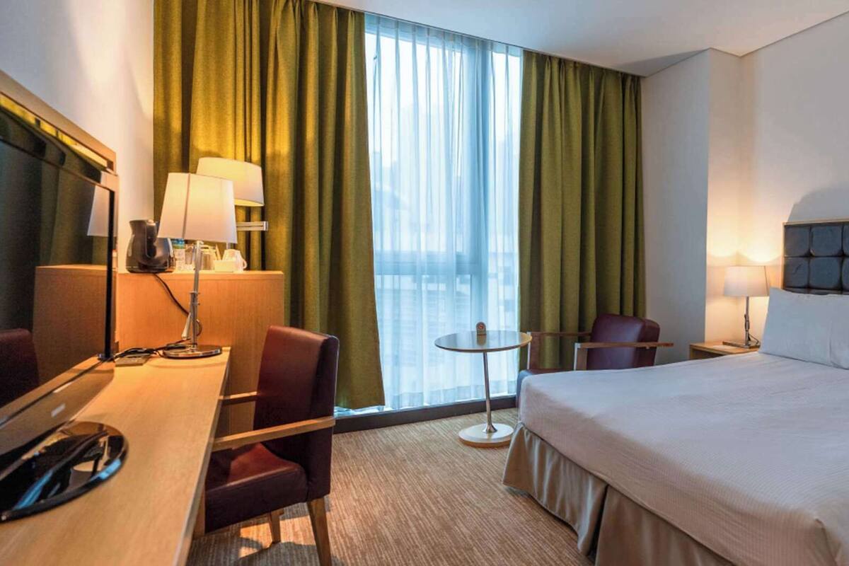 Premium bedding, minibar (some free items), in-room safe, desk