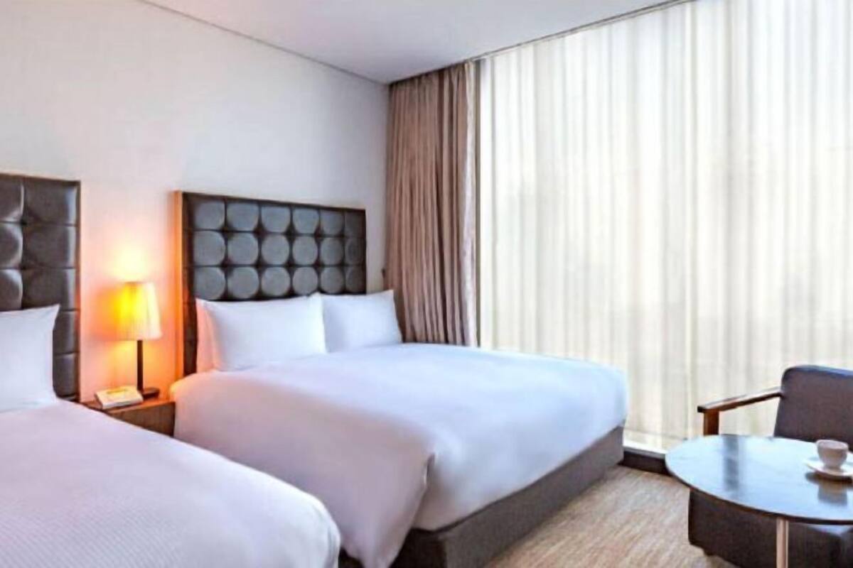 Sängtillbehör av högsta kvalitet och minibar med vissa gratis produkter