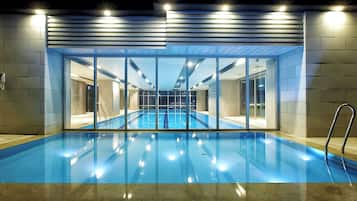 Indoor pool, seasonal outdoor pool