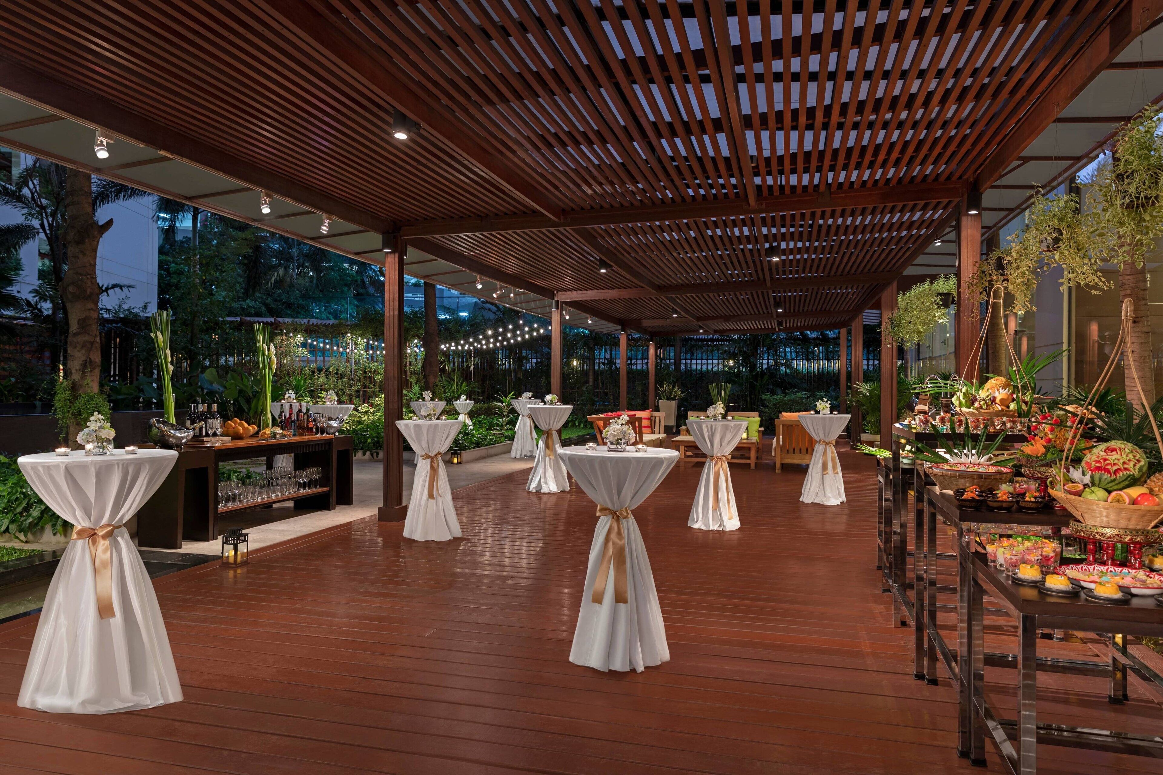 Sports bar, pool views, open daily