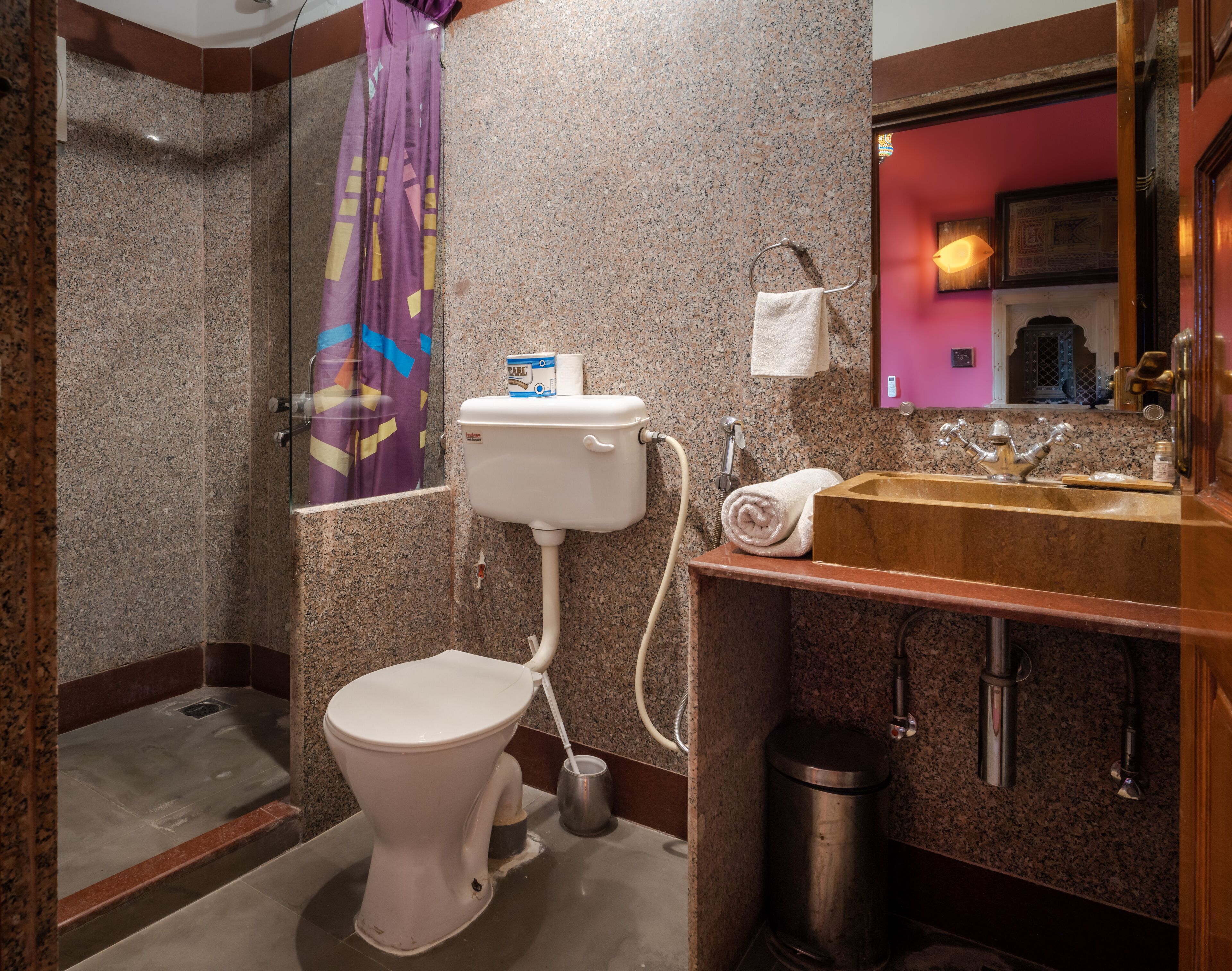 deluxe rooms (on 1st and 2nd floor) | bathroom | shower, free toiletries, hair dryer, towels