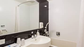 Free toiletries, hair dryer, slippers, electronic bidet