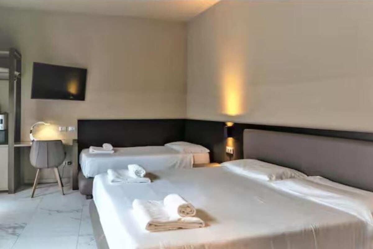 Pillow-top beds, in-room safe, desk, laptop workspace