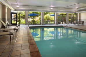 Indoor pool, open 6 AM to 11:00 PM, pool loungers - Homewood Suites by Hilton St Louis Park at West End (St. Louis Park)