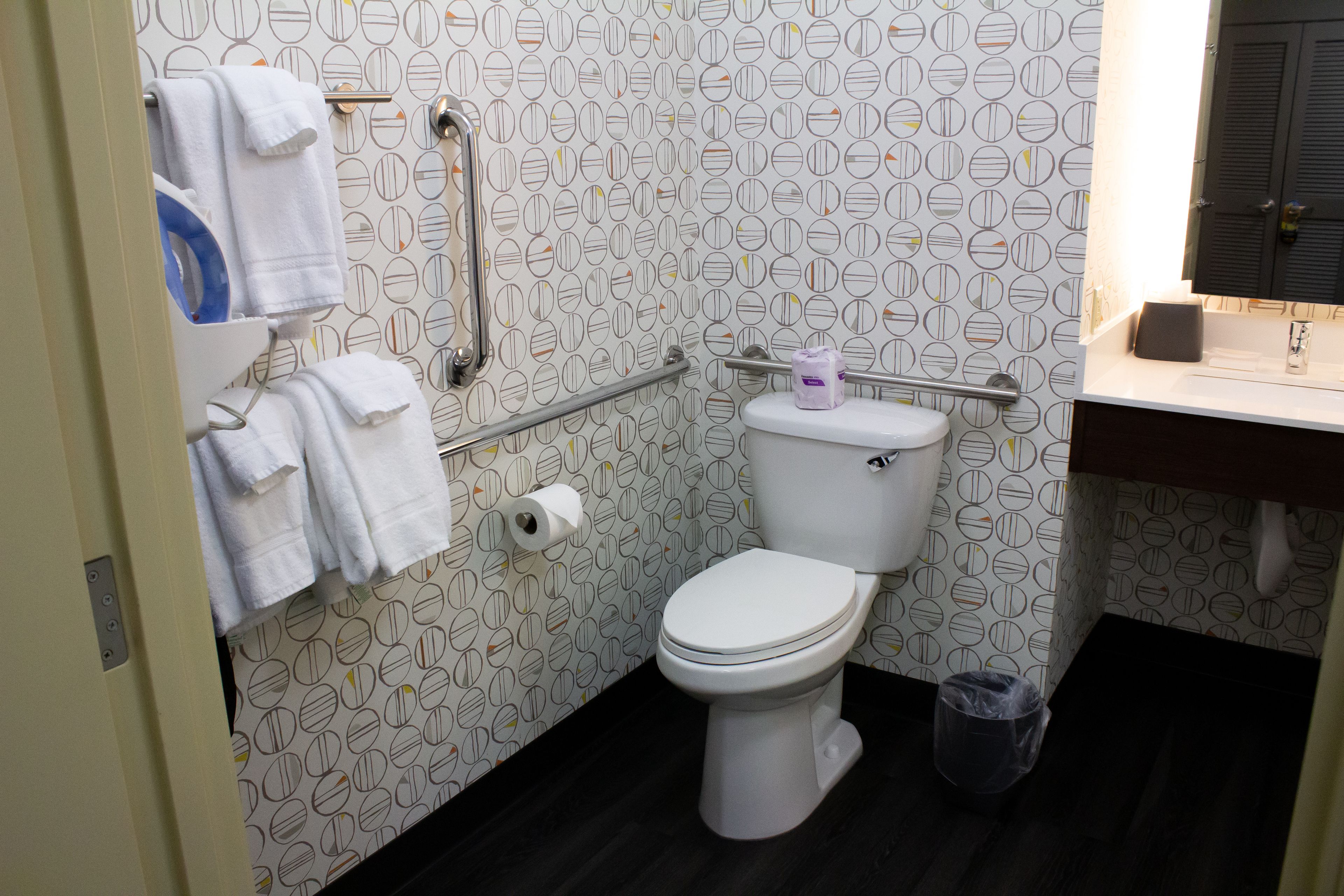 free toiletries, hair dryer, towels, soap