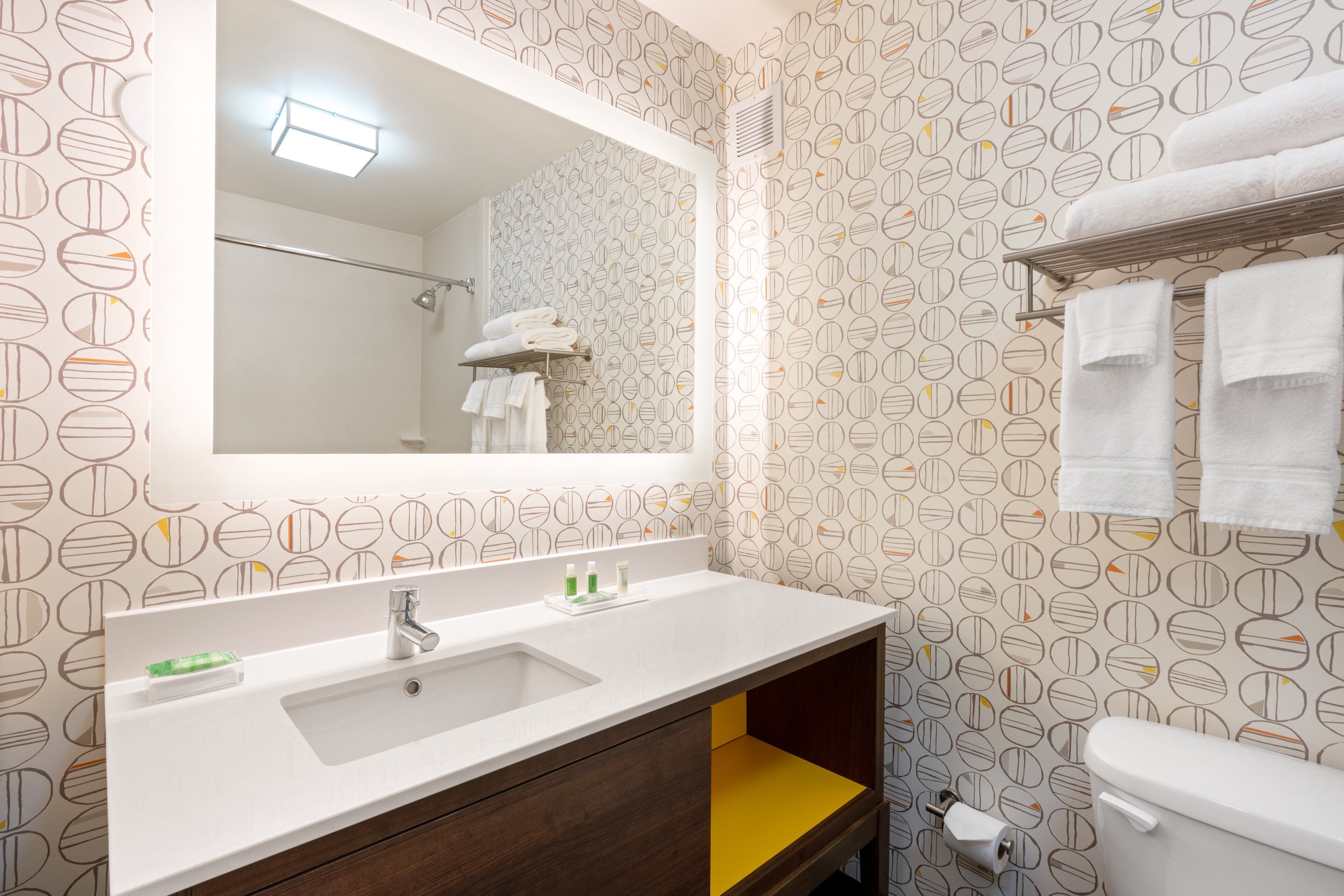 free toiletries, hair dryer, towels, soap