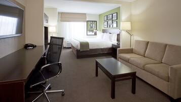 Pillow-top beds, desk, blackout curtains, iron/ironing board