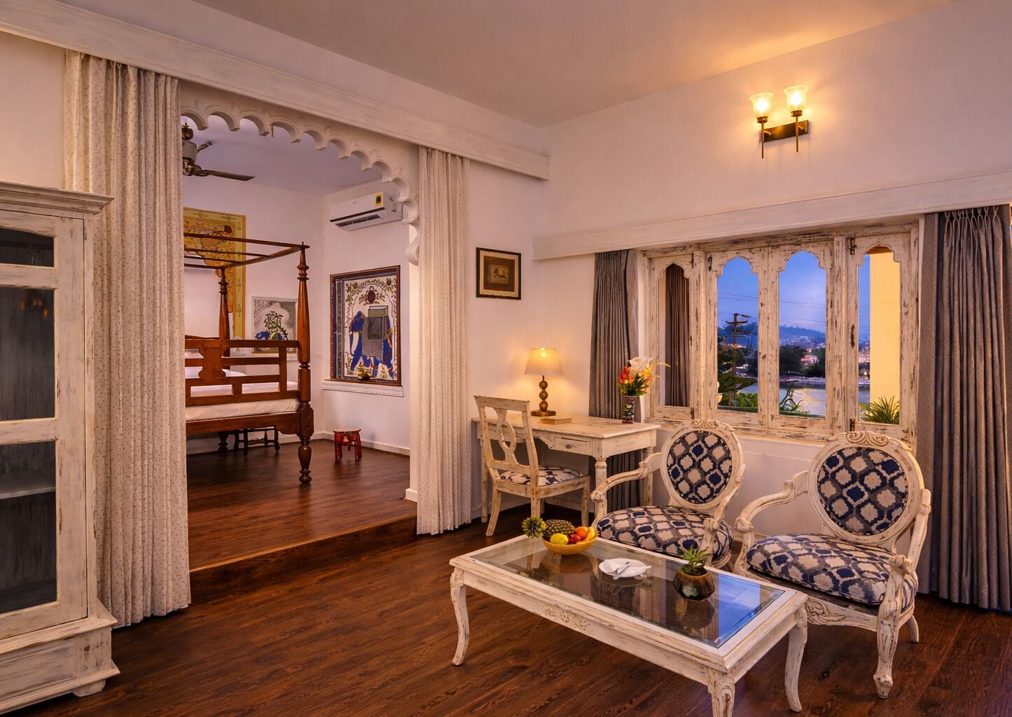 Elephanta Lake view suite with balcony | Premium bedding, in-room safe, individually furnished, desk