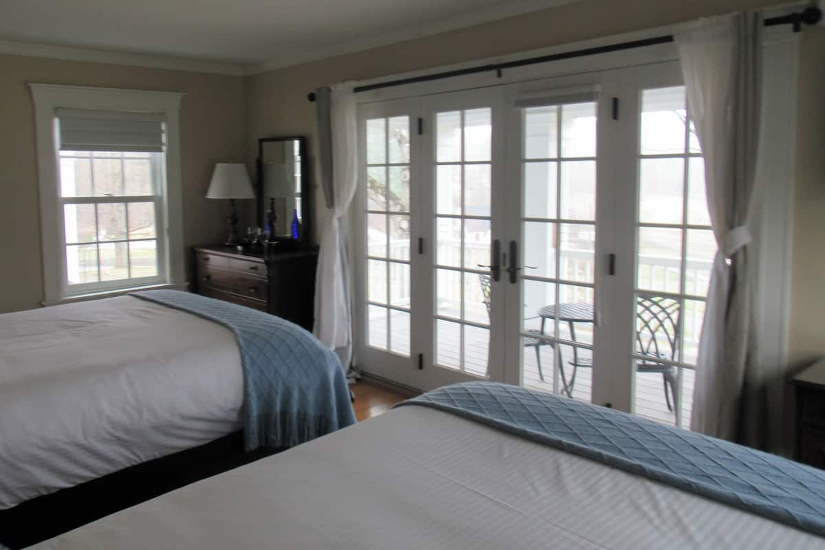 standard two queen | 1 bedroom, premium bedding, iron/ironing board, free wifi