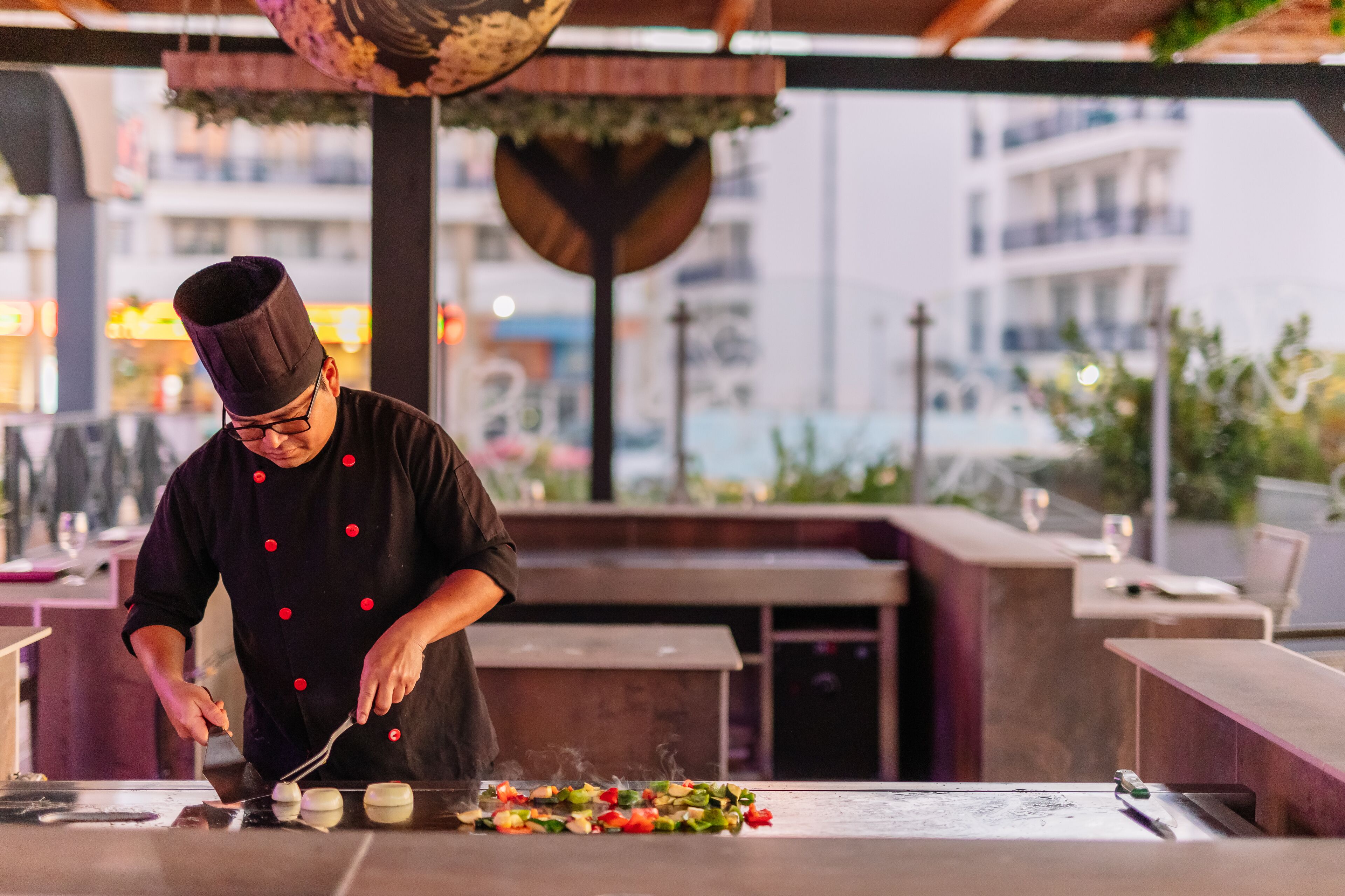 3 restaurants, sushi