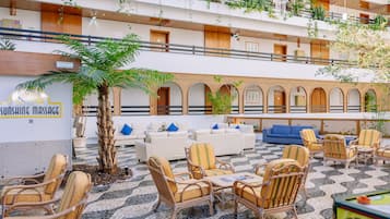Siddeområde i lobbyen