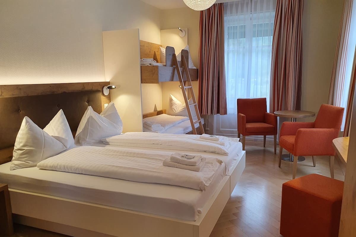 Family Quadruple Room | In-room safe, individually furnished, free WiFi, bed sheets