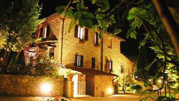 Front of property – evening/night