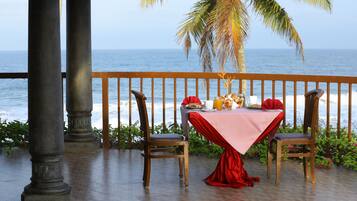 Blick von der Unterkunft