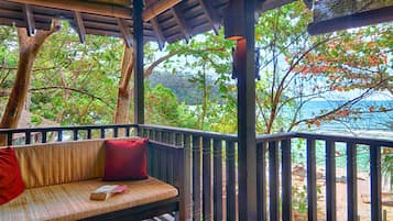 Uitzicht vanaf balkon
