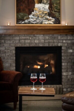 Fireplace - The Mountain Inn at Lutsen (Lutsen)