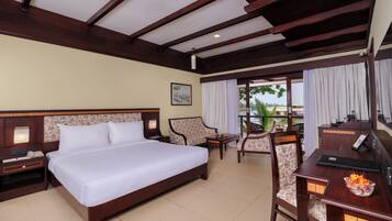 Egyptian cotton sheets, minibar, in-room safe, desk