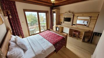 Panoramic Double Room, 1 Double Bed, Sea View | Minibar, in-room safe, soundproofing, iron/ironing board